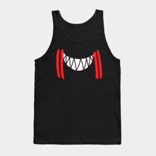 Red Stripe Shark Mouth Tank Top